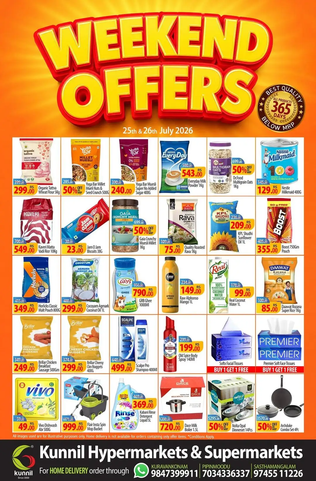 Kunnil Hypermarkets Weekend Offers | Latest Deals page 1