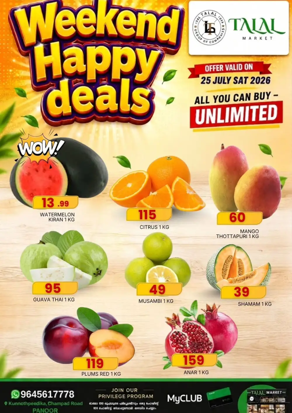 Talal Market Weekend Happy Deals Offers page 11