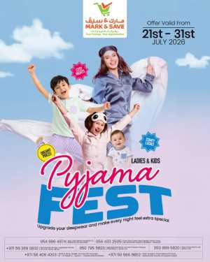 Mark & Save UAE Pyjama Fest | Latest Flyer flyer cover