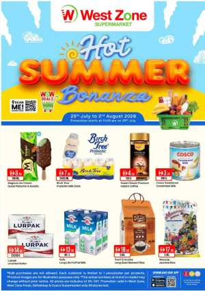 West Zone UAE Summer Bonanza Offers | Latest Deals flyer cover