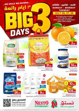 Nesto Jubail Offers | Big 3 Days Latest Deals flyer cover
