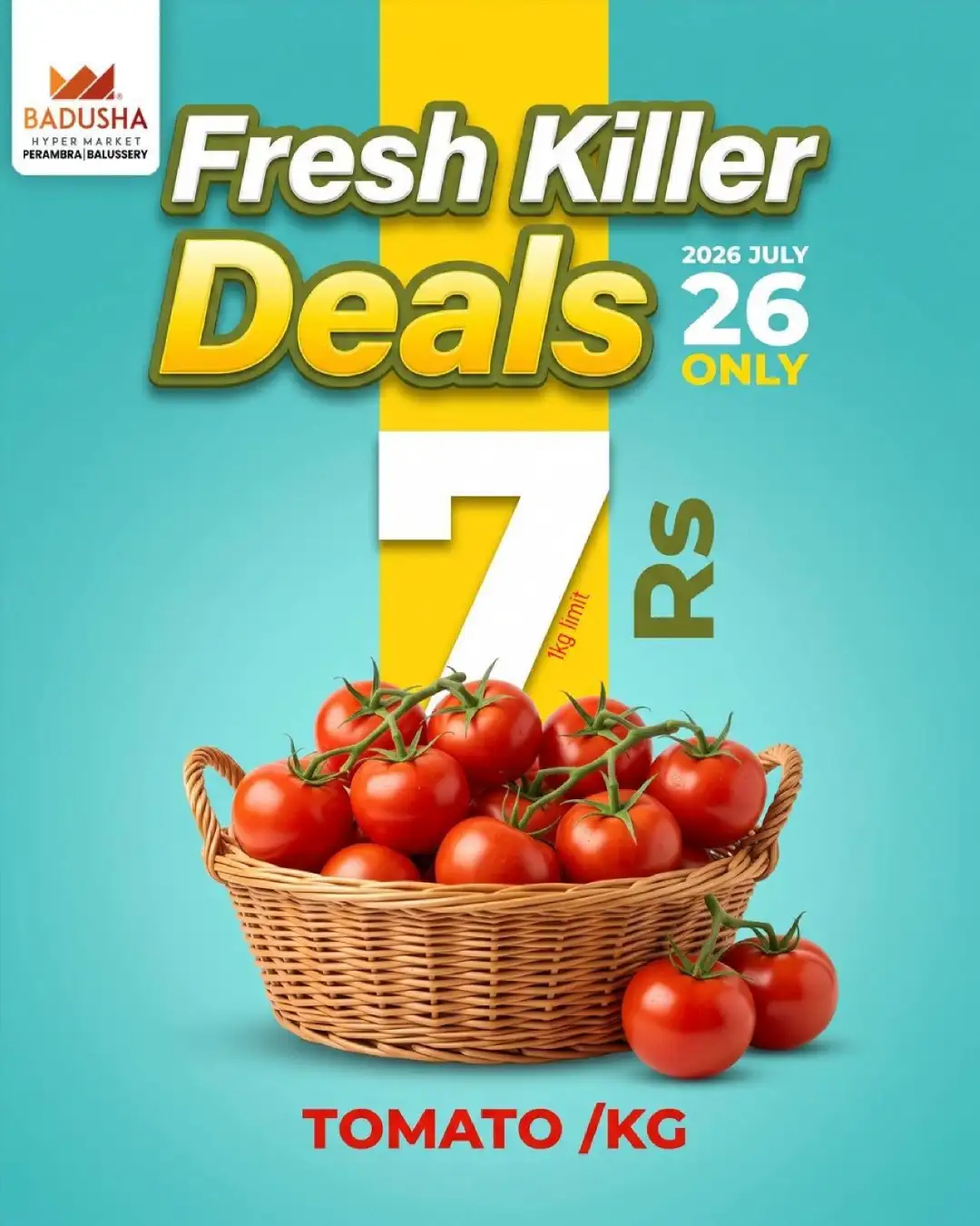 Badusha Hypermarket Balussery Offers | Sunday Fresh Market page 3