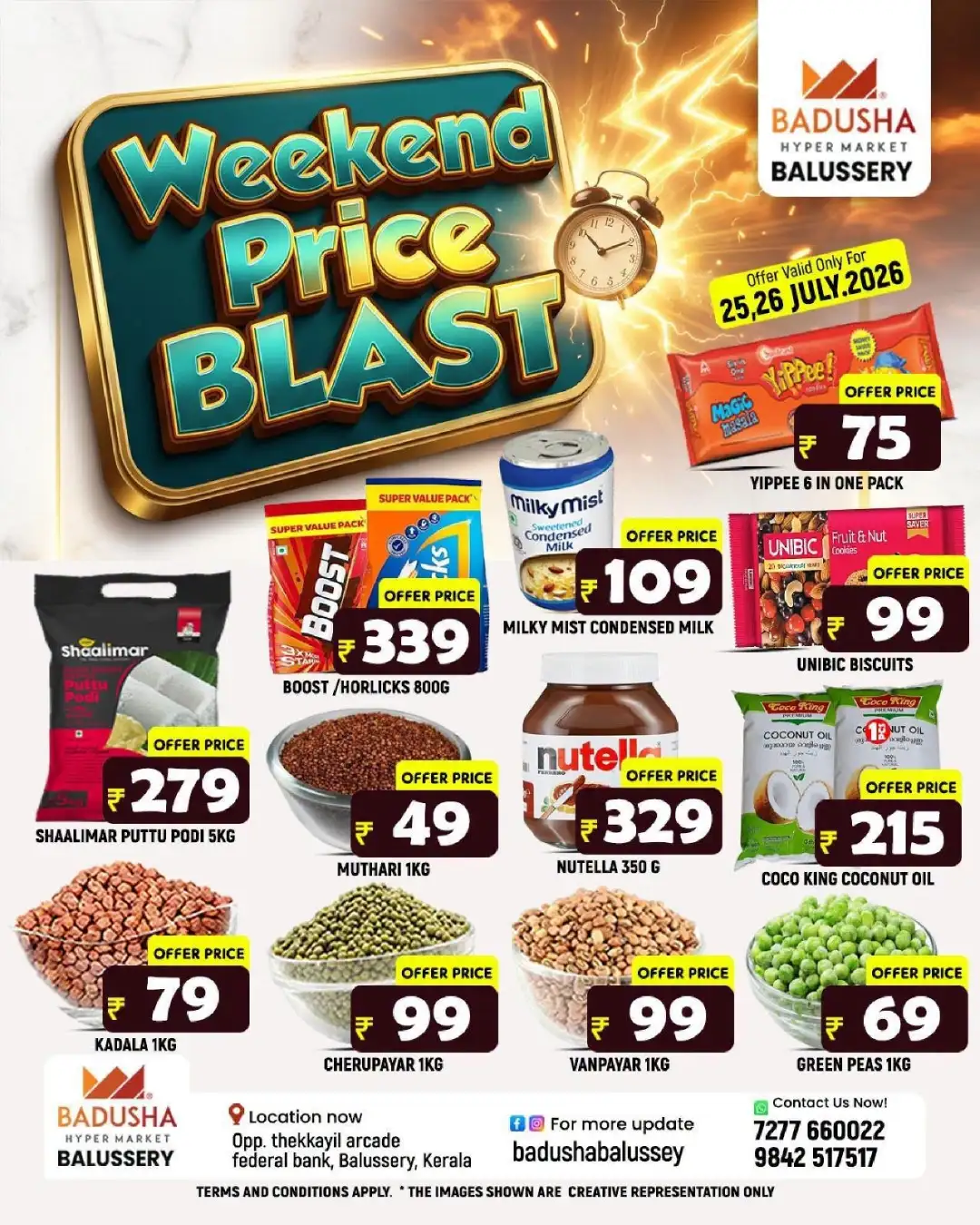 Badusha Hypermarket Balussery Offers | Sunday Fresh Market page 4