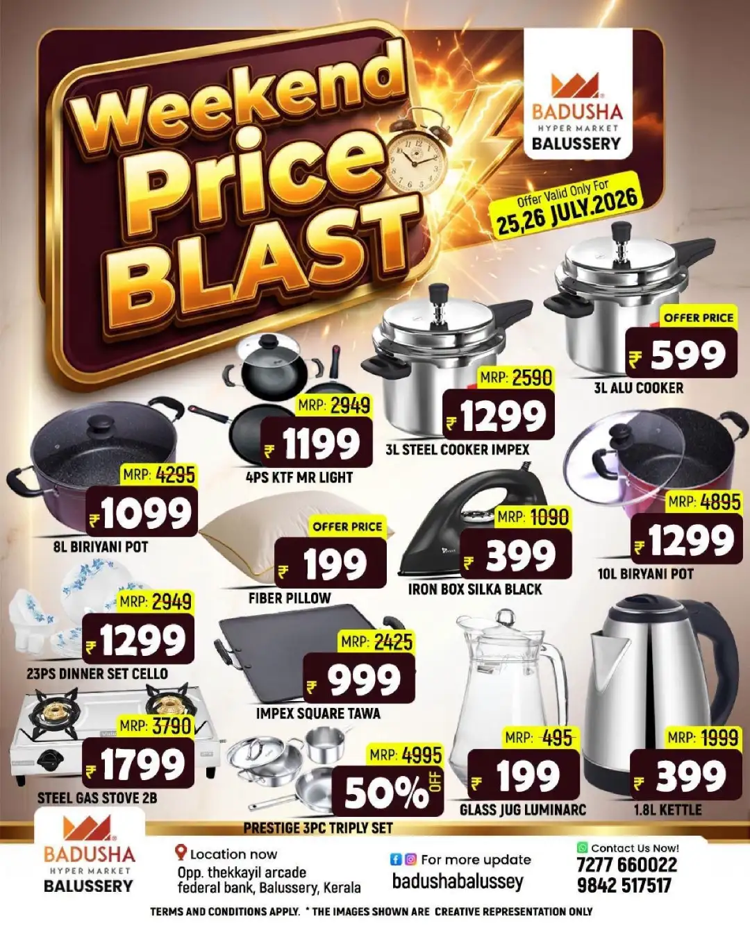 Badusha Hypermarket Balussery Offers | Sunday Fresh Market page 9