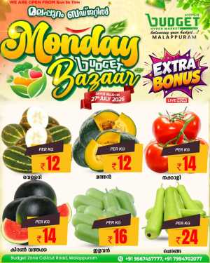 Monday budget bazar flyer cover