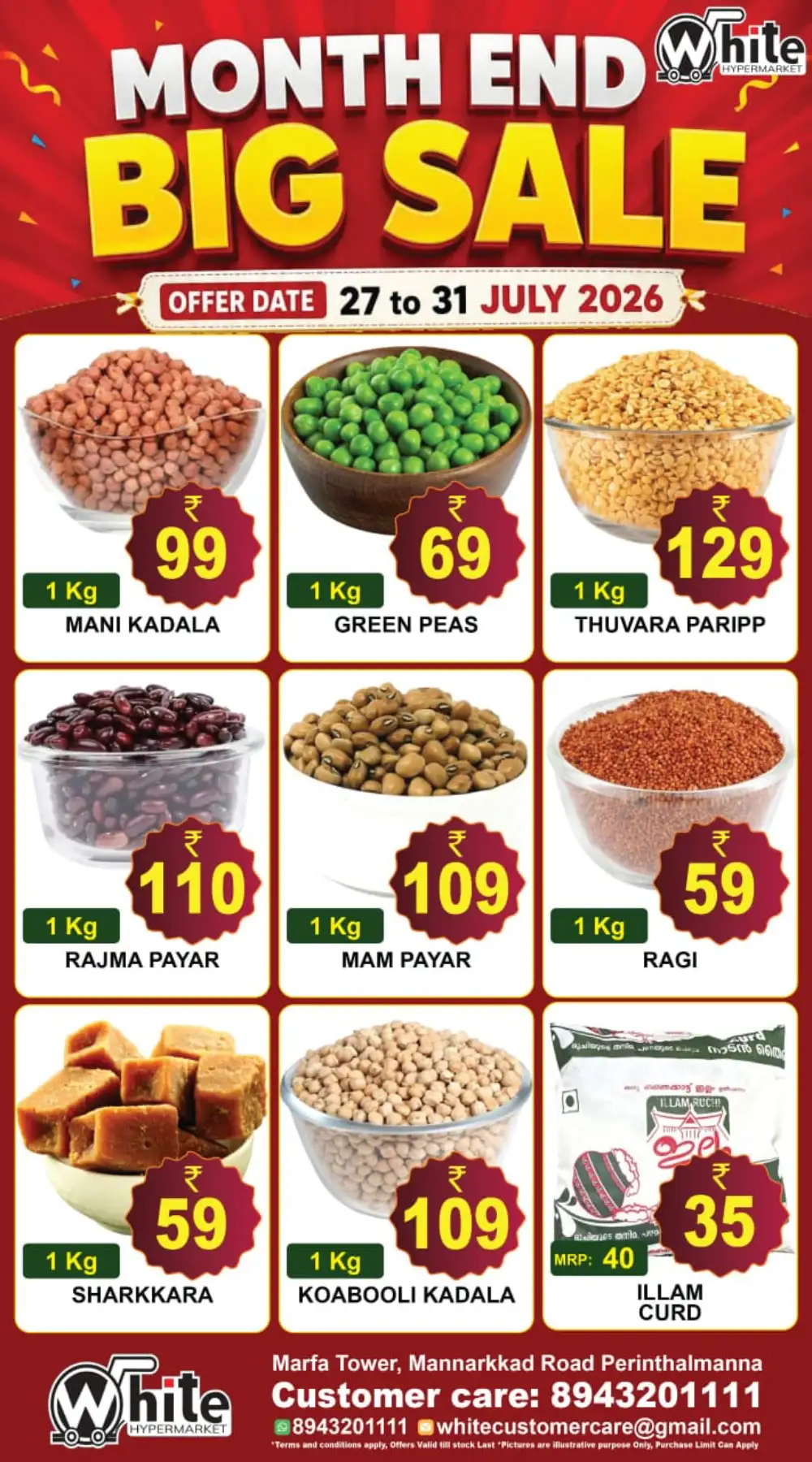 White Hypermarket Month End Big Sale page 1