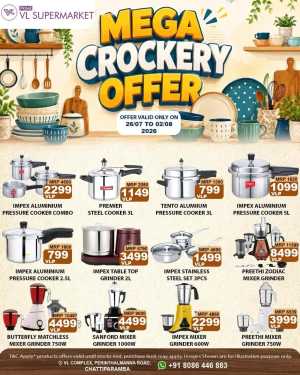 Prime VL Supermarket Mega Crockery Offer flyer cover