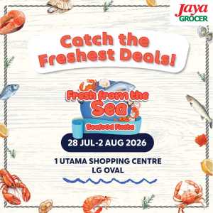 Jaya Grocer 1 Utama Promotions | Seafood Fiesta Deals flyer cover