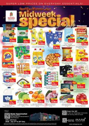 Nesto Umm Al Quwain Offers | Midweek Special Deals flyer cover