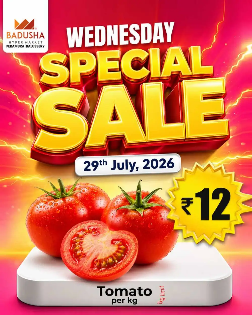 Badusha Hyper Market Wednesday Special Sale page 1