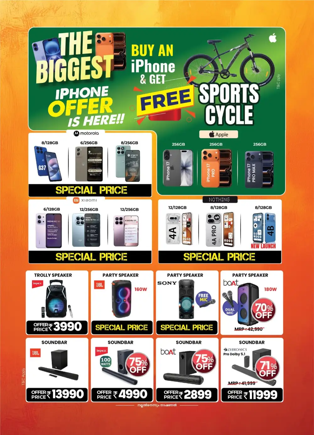 National Electronics Taliparamba Offers | Onam Sale page 2
