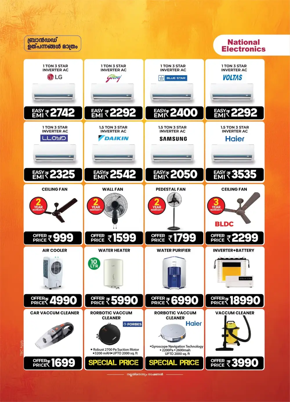 National Electronics Taliparamba Offers | Onam Sale page 6