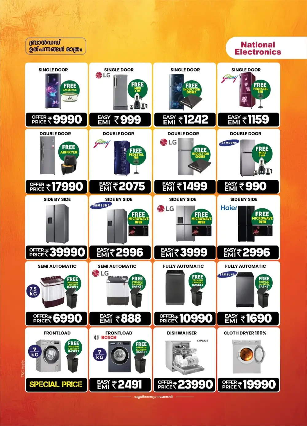 National Electronics Taliparamba Offers | Onam Sale page 7