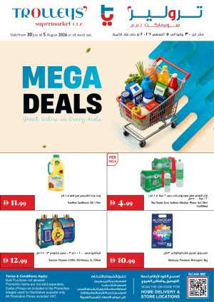 Trolleys Supermarket Mega Deals | Supermarket Offers flyer cover