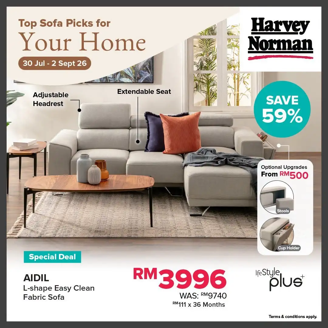 Harvey Norman Malaysia Sofa Offers | Top Picks Deals page 3