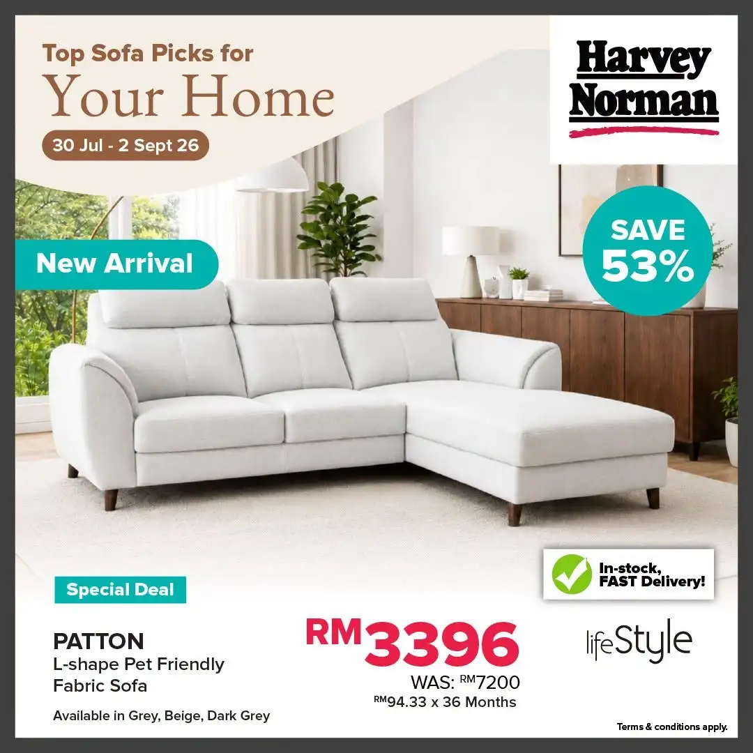 Harvey Norman Malaysia Sofa Offers | Top Picks Deals page 4
