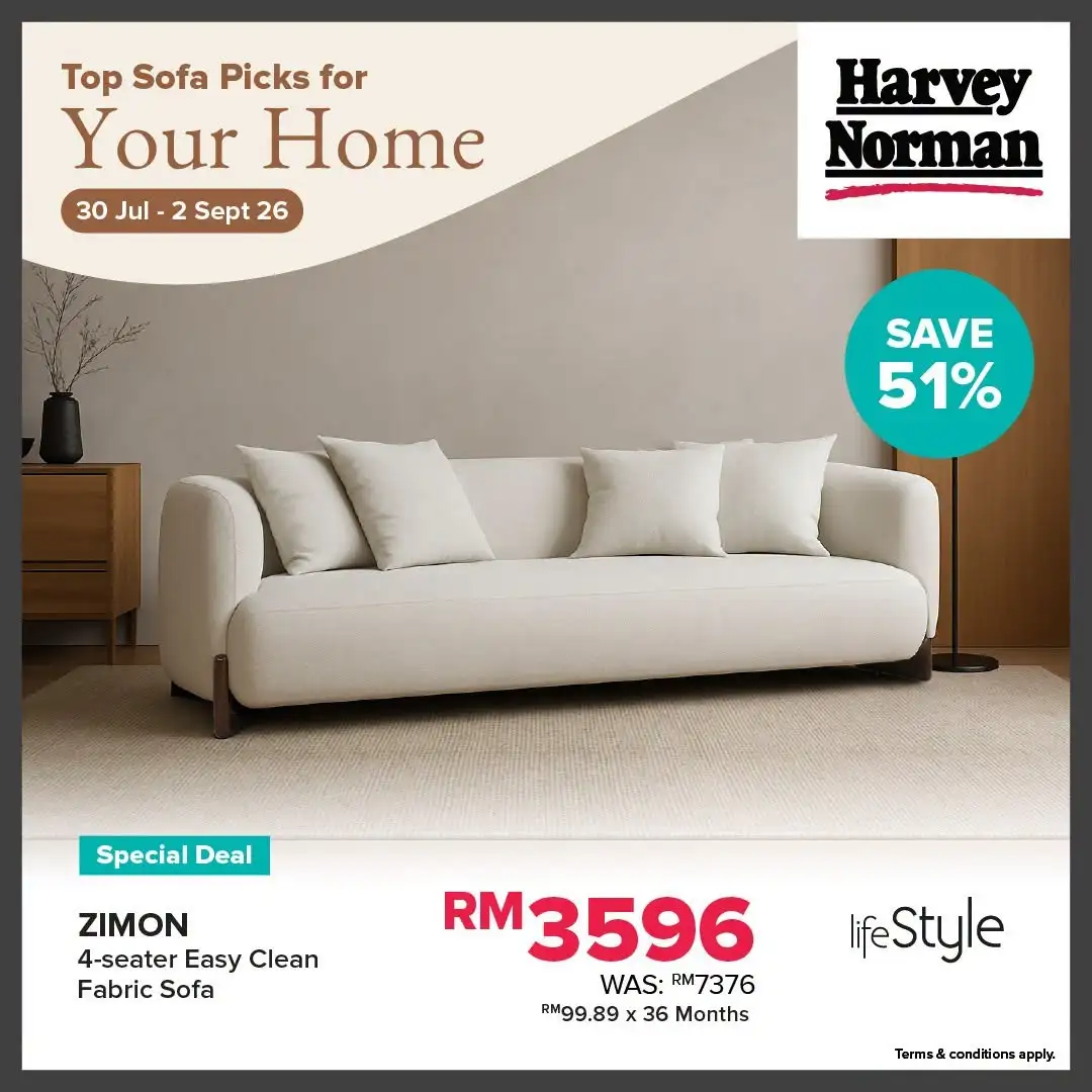 Harvey Norman Malaysia Sofa Offers | Top Picks Deals page 5