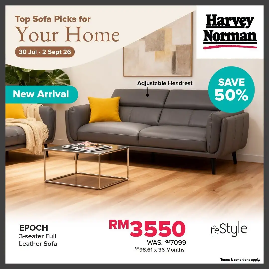 Harvey Norman Malaysia Sofa Offers | Top Picks Deals page 6