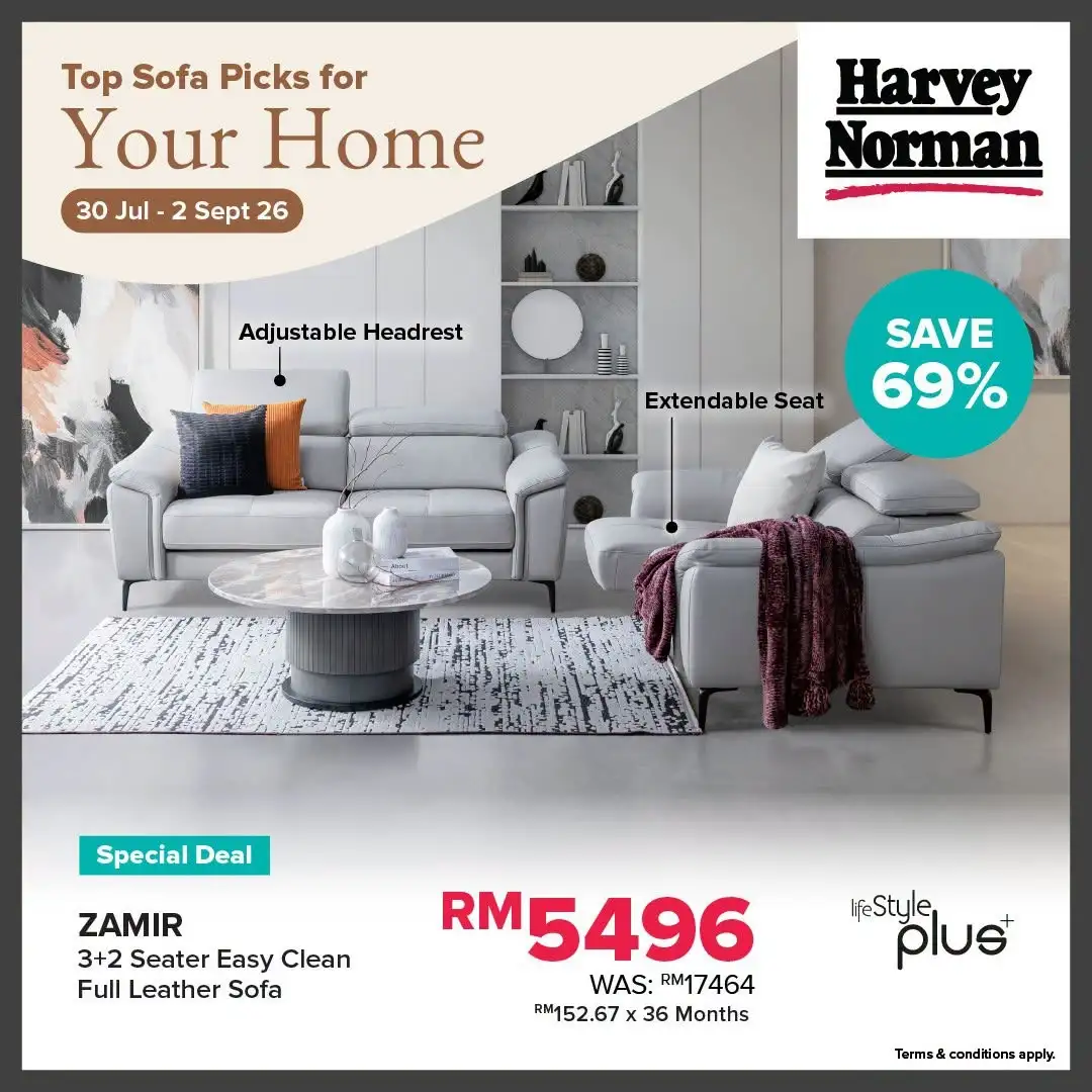Harvey Norman Malaysia Sofa Offers | Top Picks Deals page 7