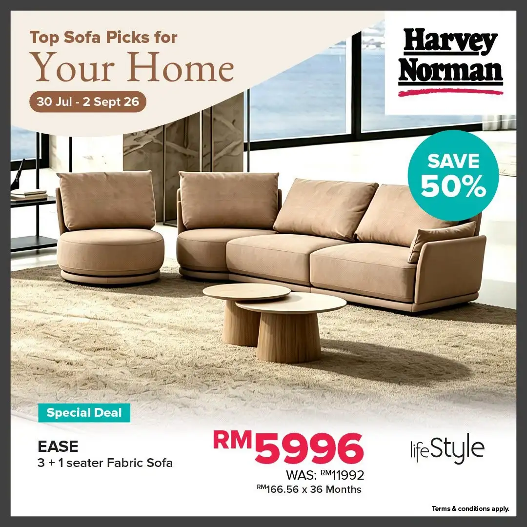 Harvey Norman Malaysia Sofa Offers | Top Picks Deals page 8