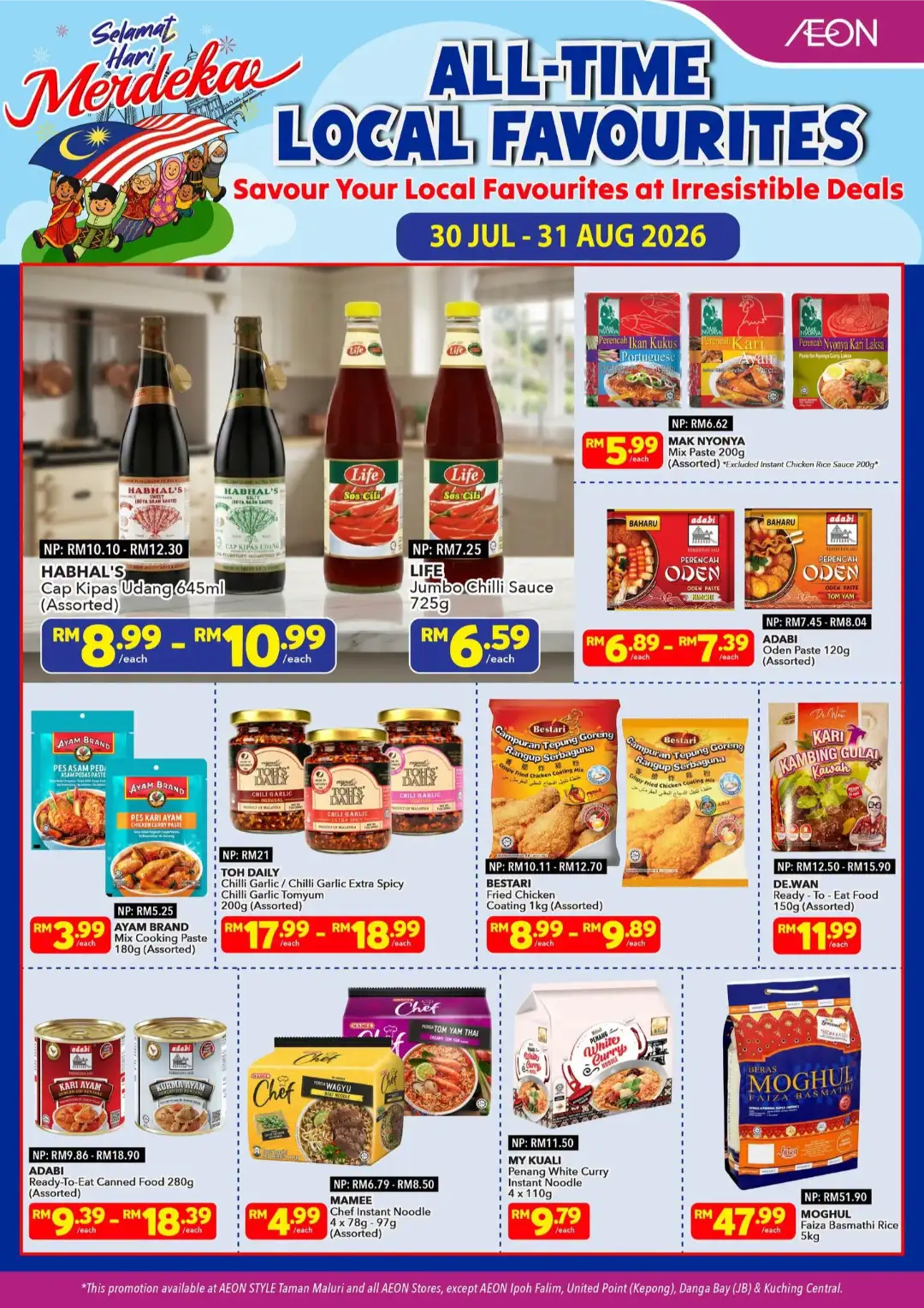AEON Malaysia Offers | All-Time Local Favourites Deals page 1