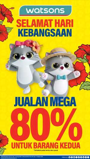 Watsons Malaysia Promotions Today | Latest Catalogue flyer cover