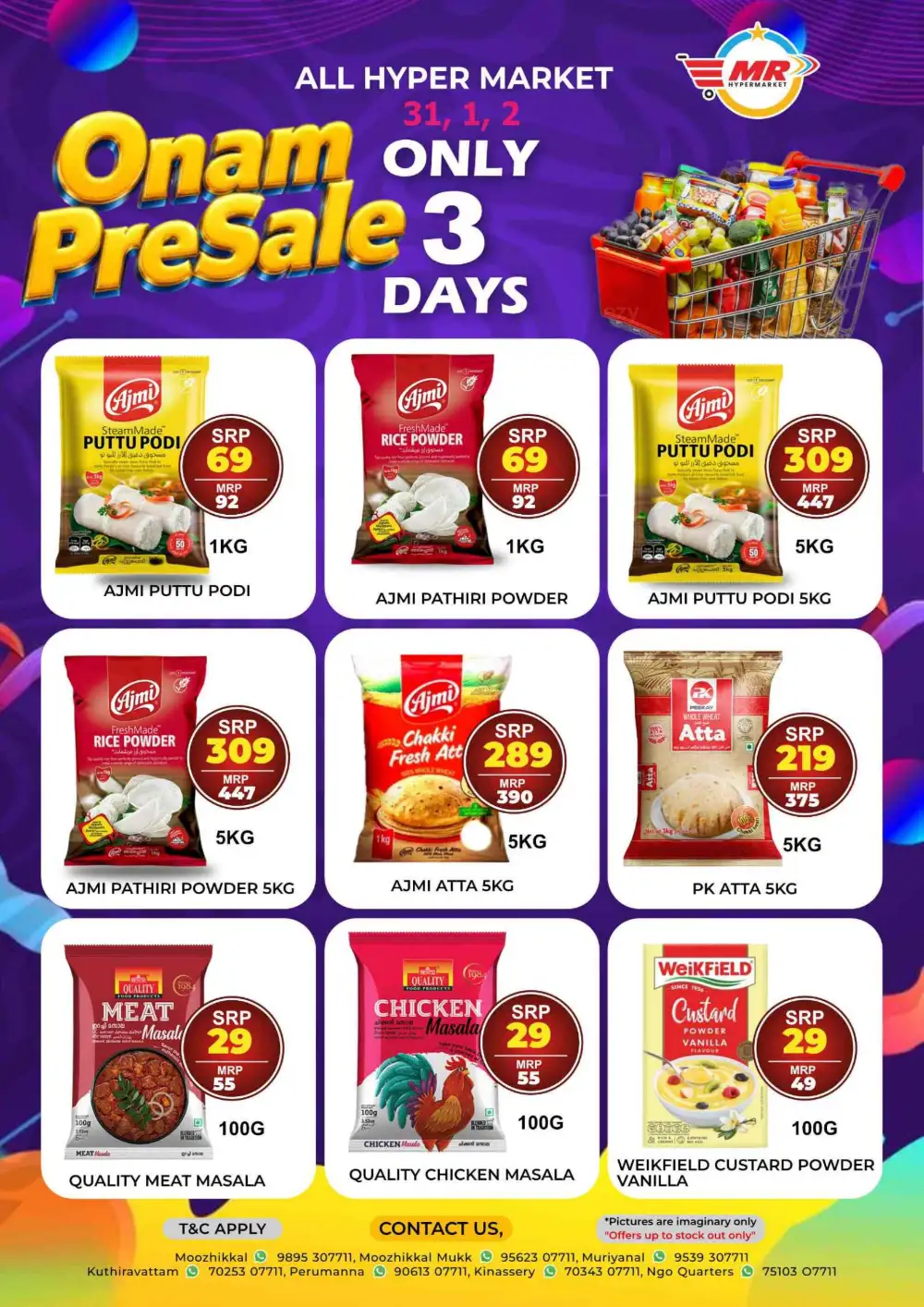 MR Hypermarket Onam PreSale 3 Days Offers page 1