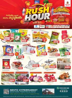 Nesto Kannur Offers Today | Latest Rush Hour Deals flyer cover