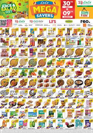 LuLu Bengaluru Offers Today | Mega Savers flyer cover