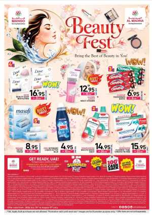 Al Madina Beauty Fest Offers | Cosmetics & Personal Care Deals flyer cover
