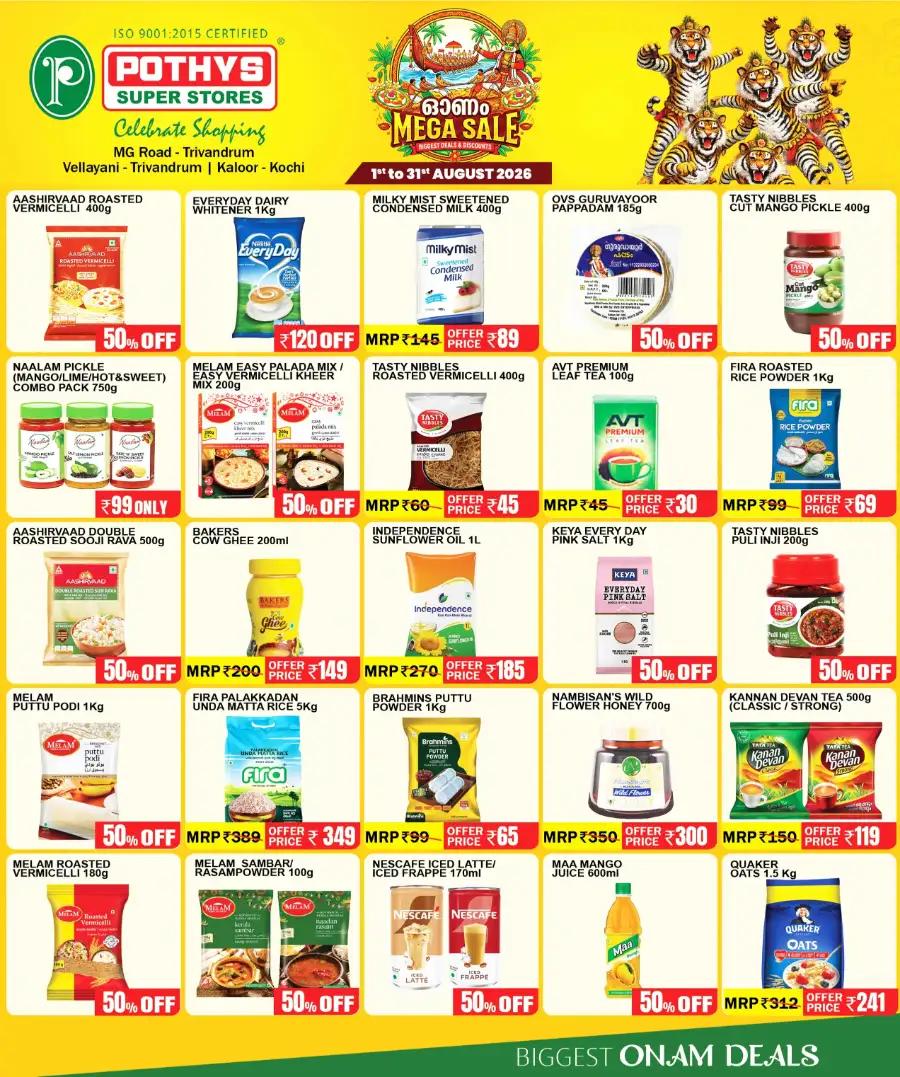 Pothys Super Stores Trivandrum Onam Mega Sale Offers page 4