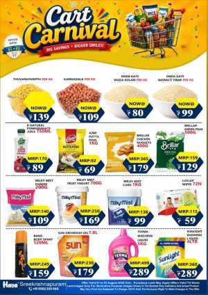 Haya Hypermarket Sreekrishnapuram Offers | Cart Carnival Deals flyer cover