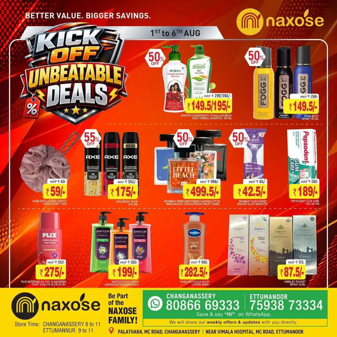 Naxose Ettumanoor & Changanassery Offers | Kick Off Unbeatable Deals page 4