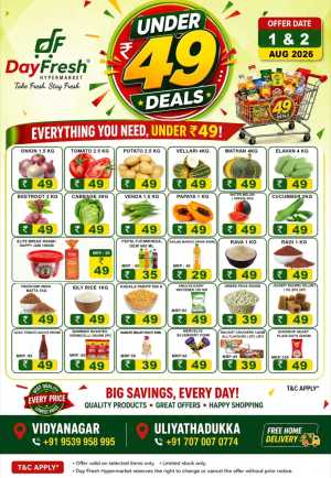 DayFresh Under 49 Deals | Latest Grocery Offers Today flyer cover