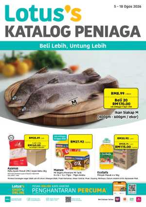 Lotus's Katalog Peniaga Offers | Wholesale Deals flyer cover