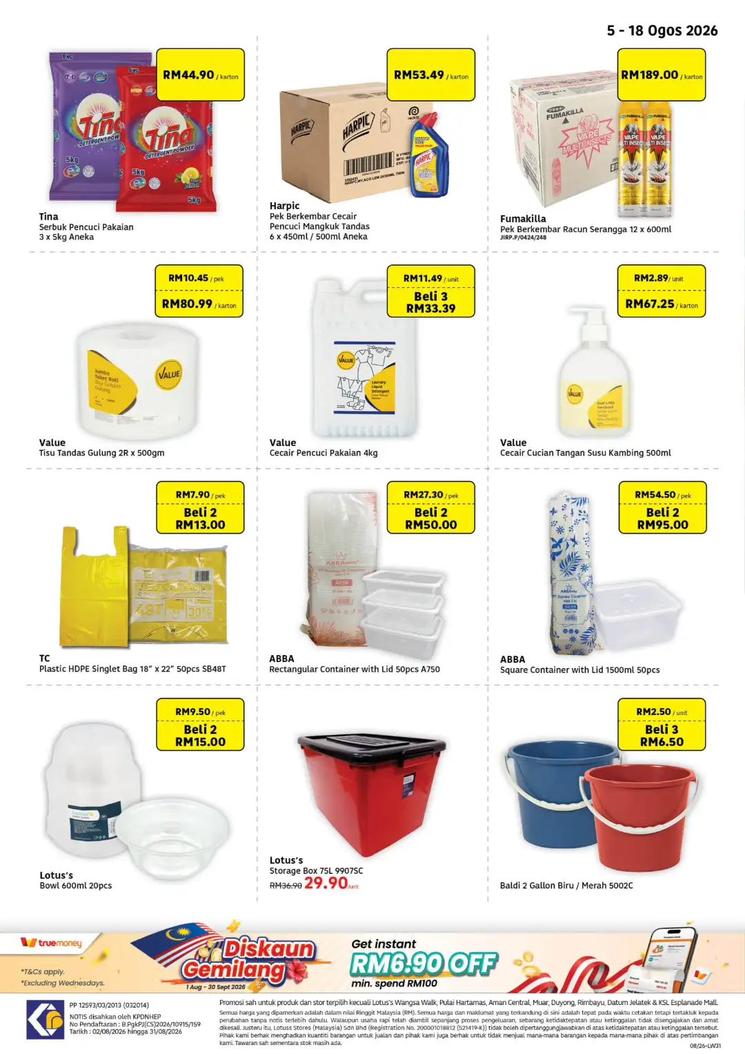 Lotus's Katalog Peniaga Offers | Wholesale Deals page 7