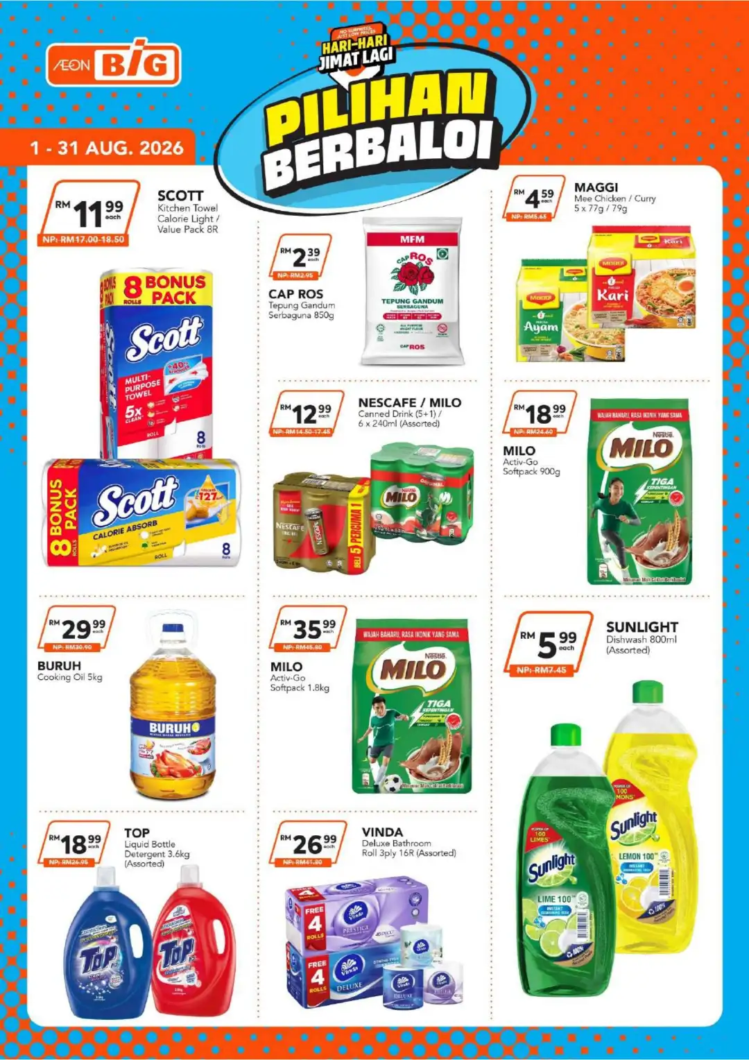 AEON BiG Pilihan Berbaloi Offers | Monthly Catalogue page 1