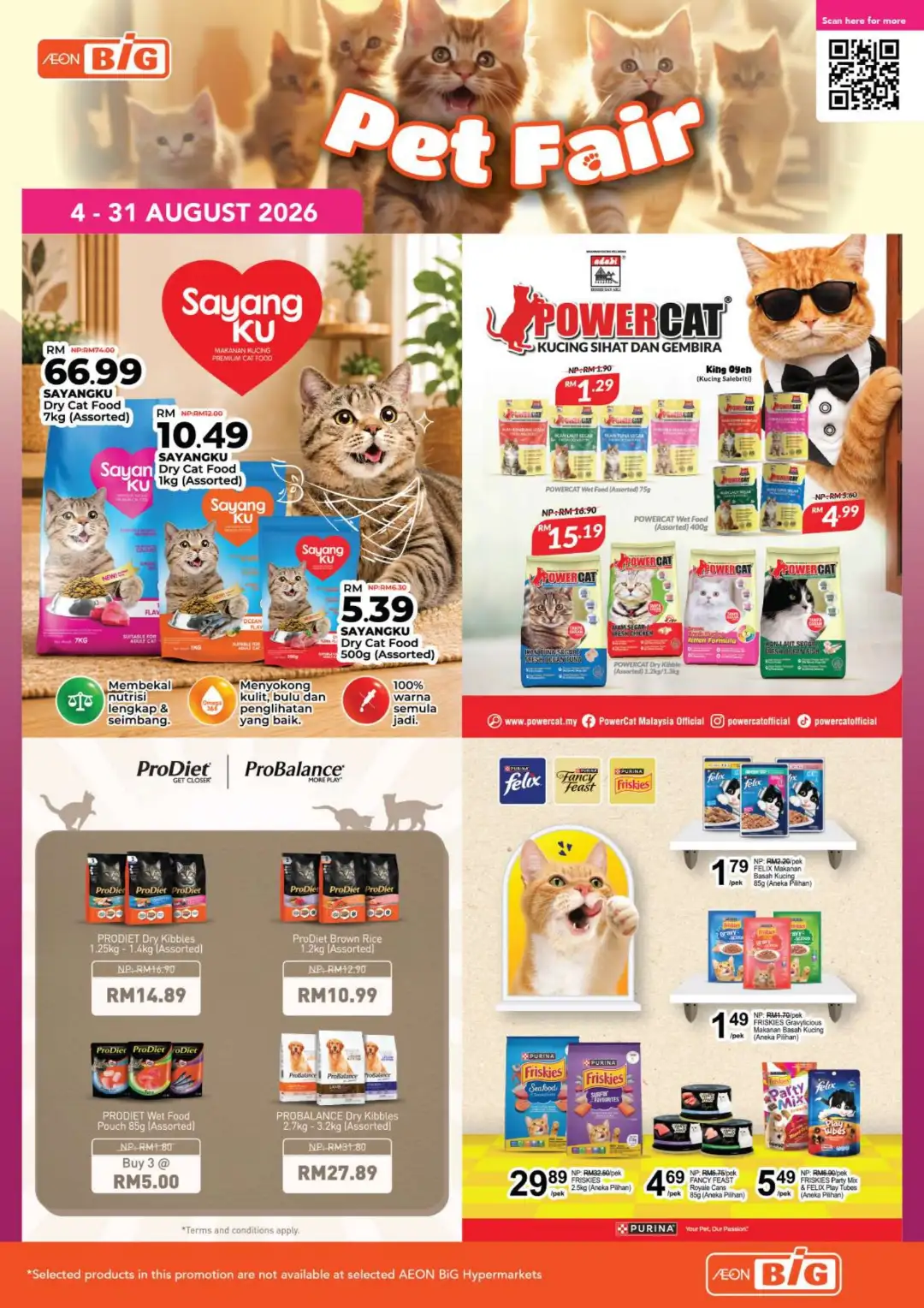 AEON BiG Pet Fair Offers | Pet Food & Supplies Deals page 1