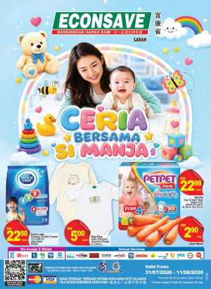 Econsave Sabah Promotions | Ceria Bersama Si Manja Catalogue flyer cover