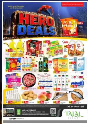 Talal Hypermarket Fujairah Offers | Hero Deals flyer cover
