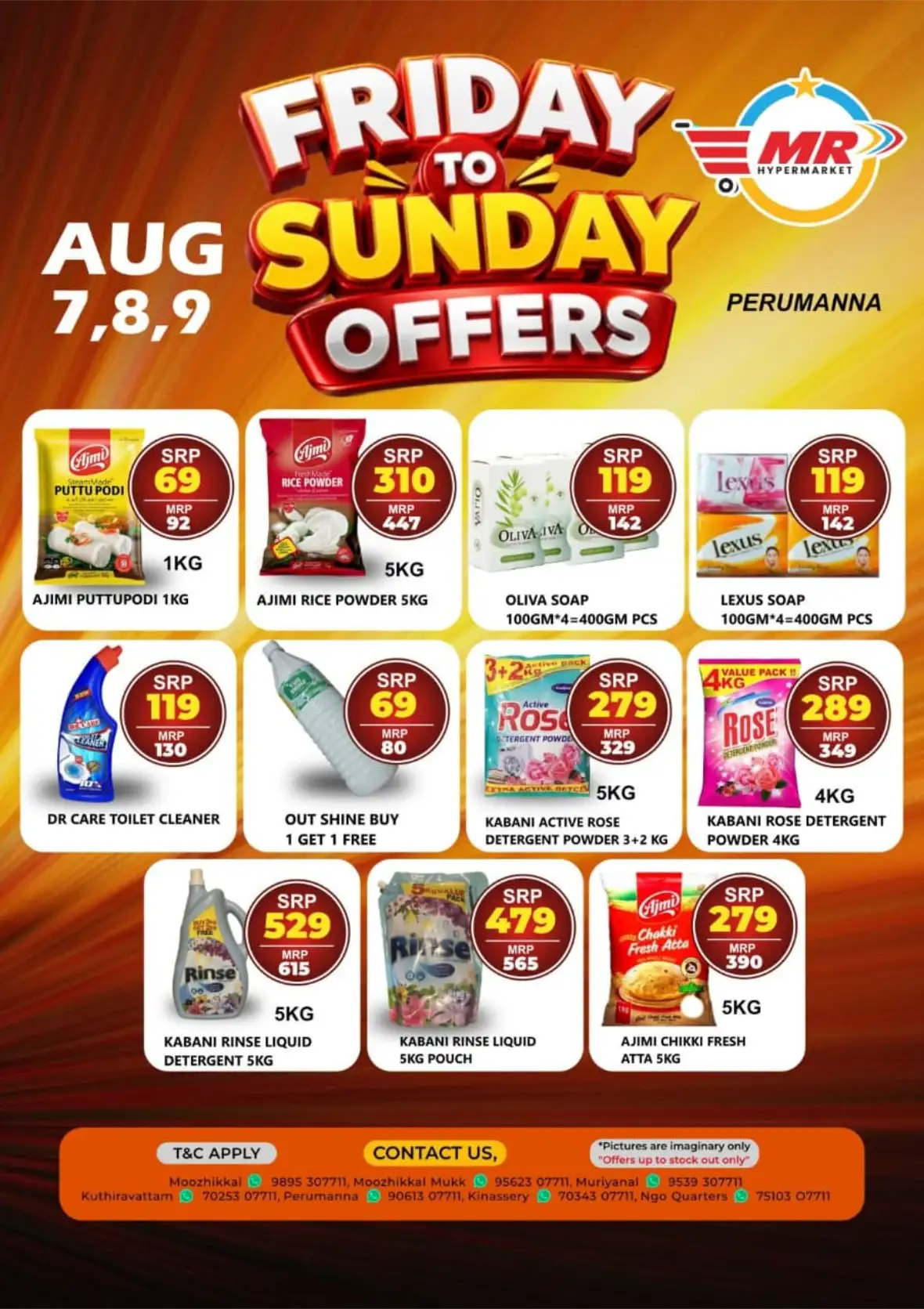 MR Hypermarket Perumanna Offers | Friday to Sunday Deals page 1