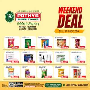 Pothys Super Stores Trivandrum Offers | Weekend Deal flyer cover