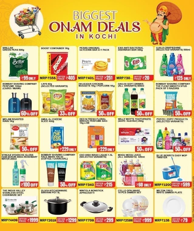 Pothys Super Stores Kaloor Kochi Onam Mega Sale Offers page 4