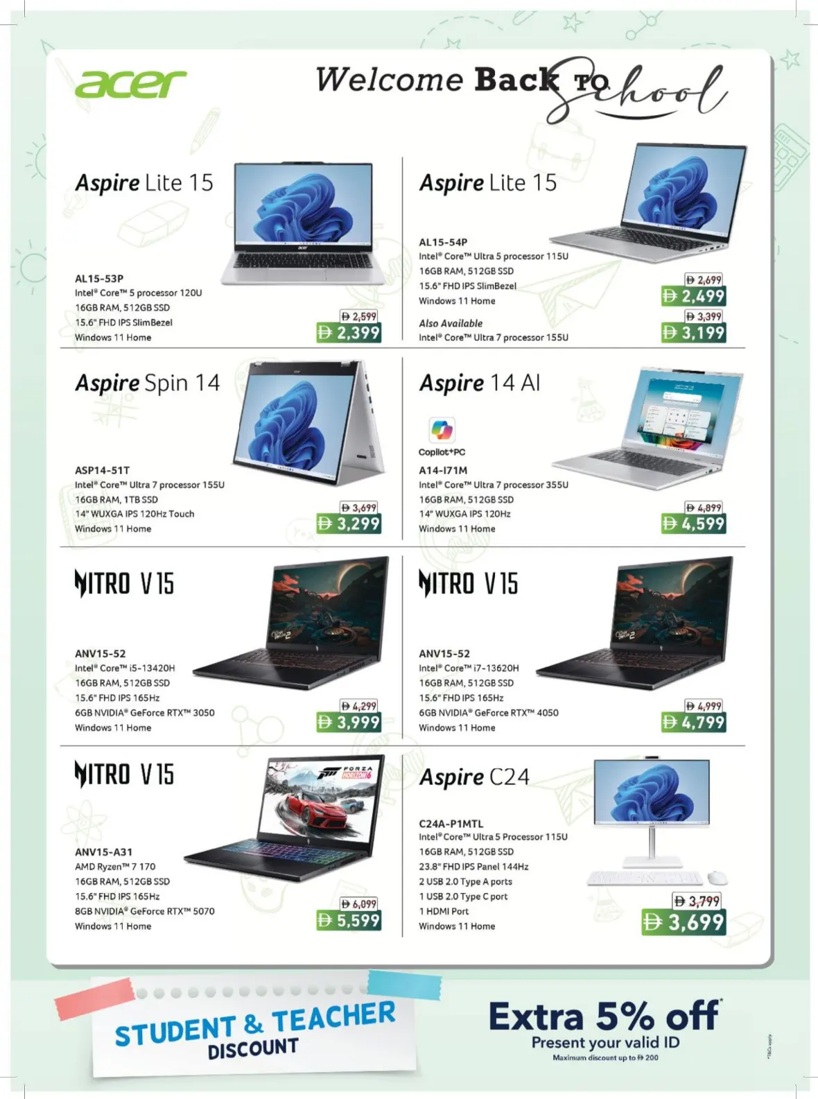Sharaf DG UAE Offers | Back to School Deals page 10
