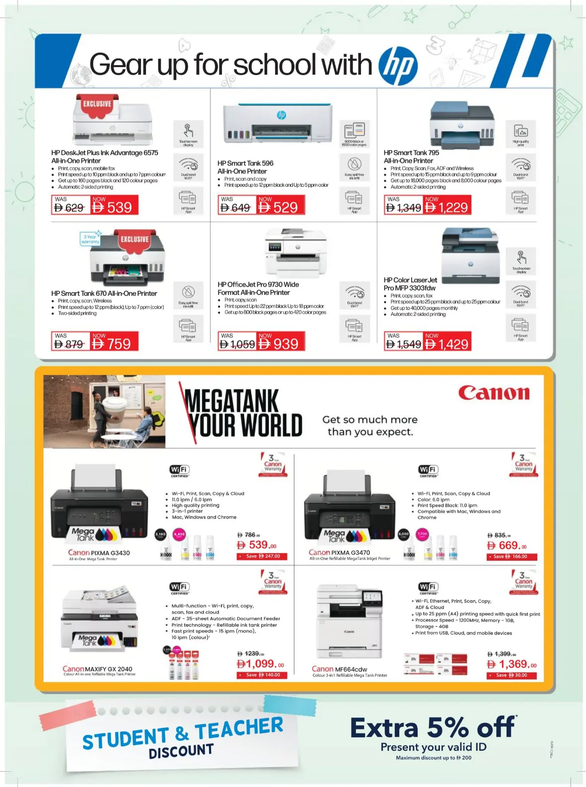 Sharaf DG UAE Offers | Back to School Deals page 20