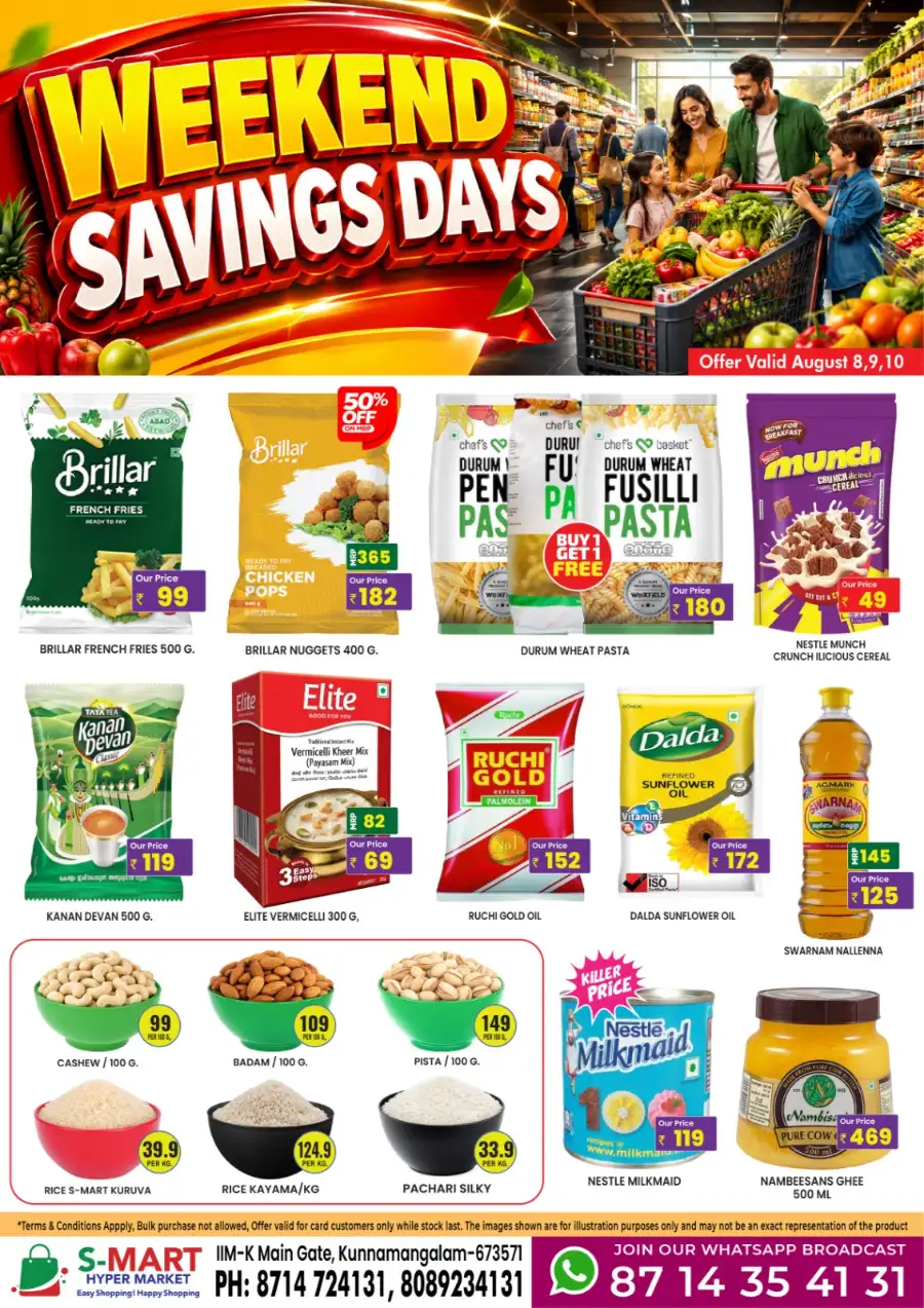 S-Mart Kunnamangalam Weekend Offers | Best Deals page 1