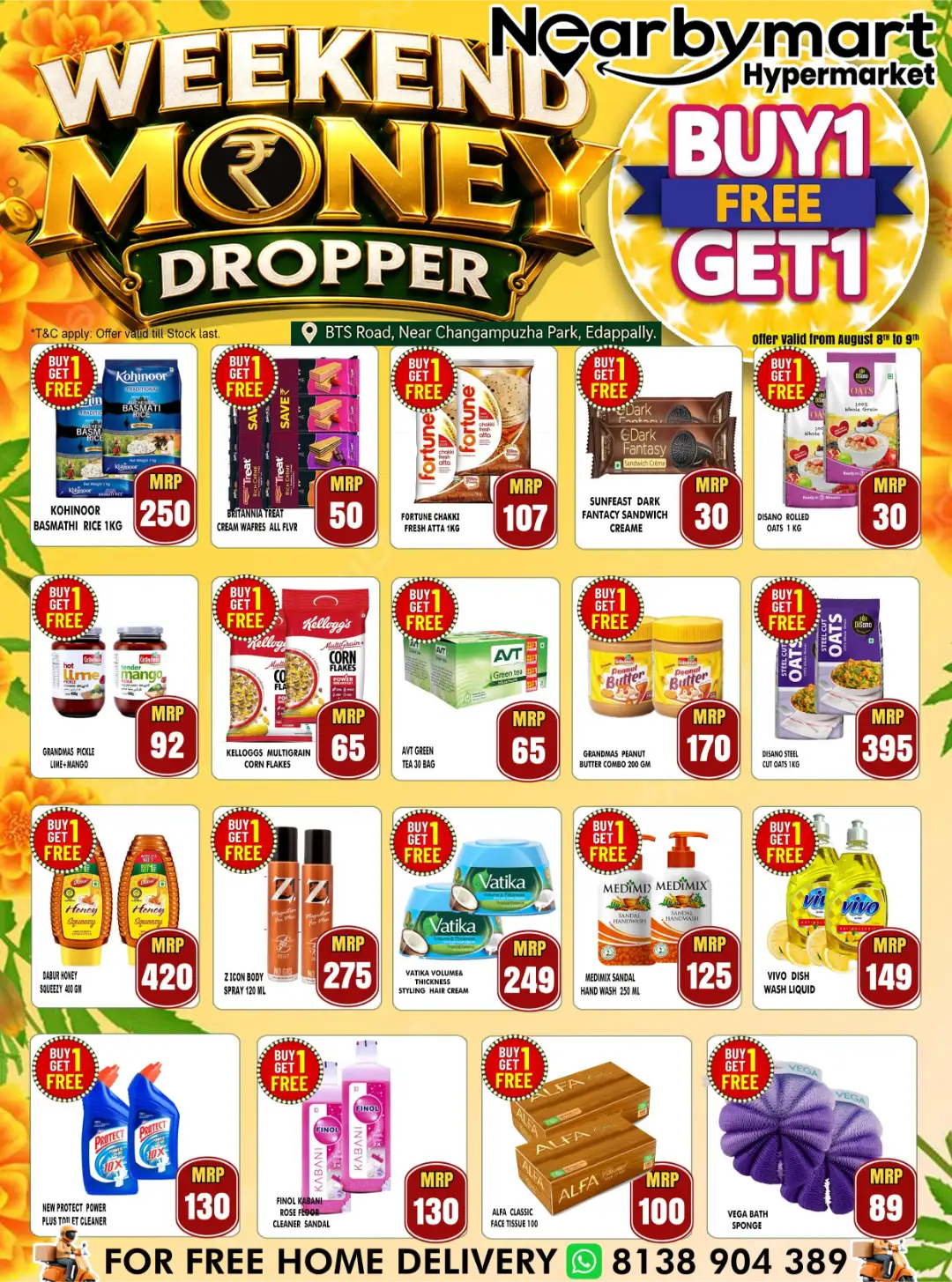 Nearbymart Edappally Offers | Weekend Money Dropper Deals page 1