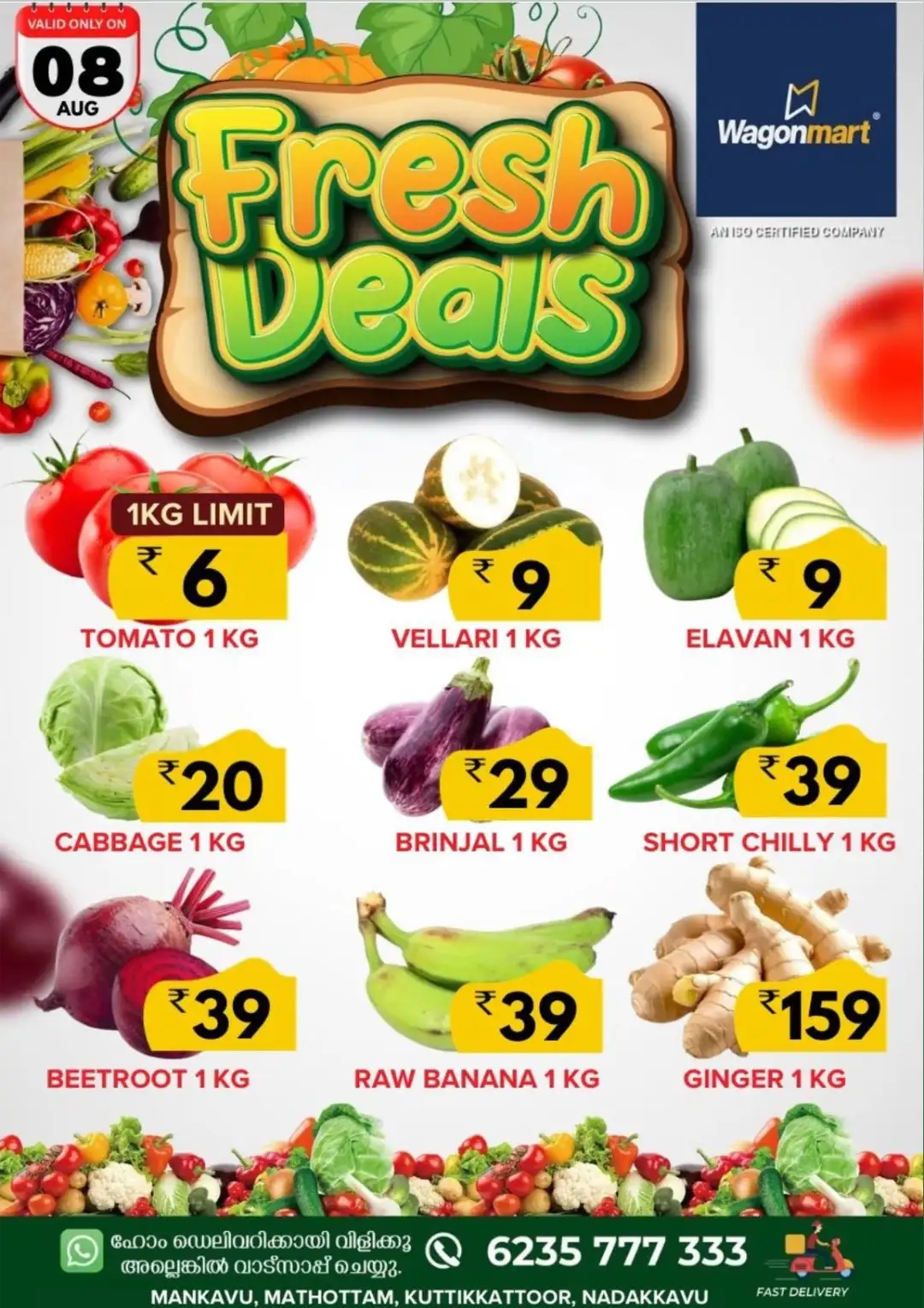 Wagonmart Mankavu Offers | Fresh Deals on Vegetables page 1
