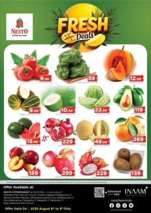 Nesto Calicut Offers | Fresh Deals on Fruits & Vegetables flyer cover