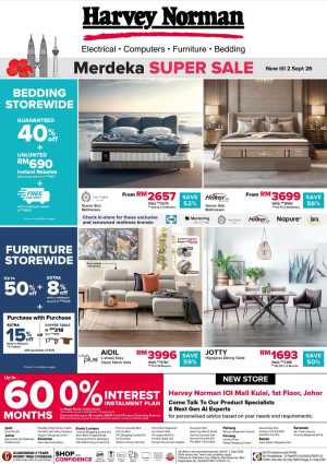 Harvey Norman Malaysia Offers | Merdeka Super Sale flyer cover